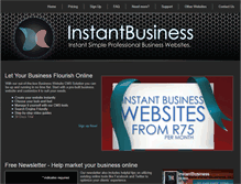 Tablet Screenshot of instantbusiness.co.za